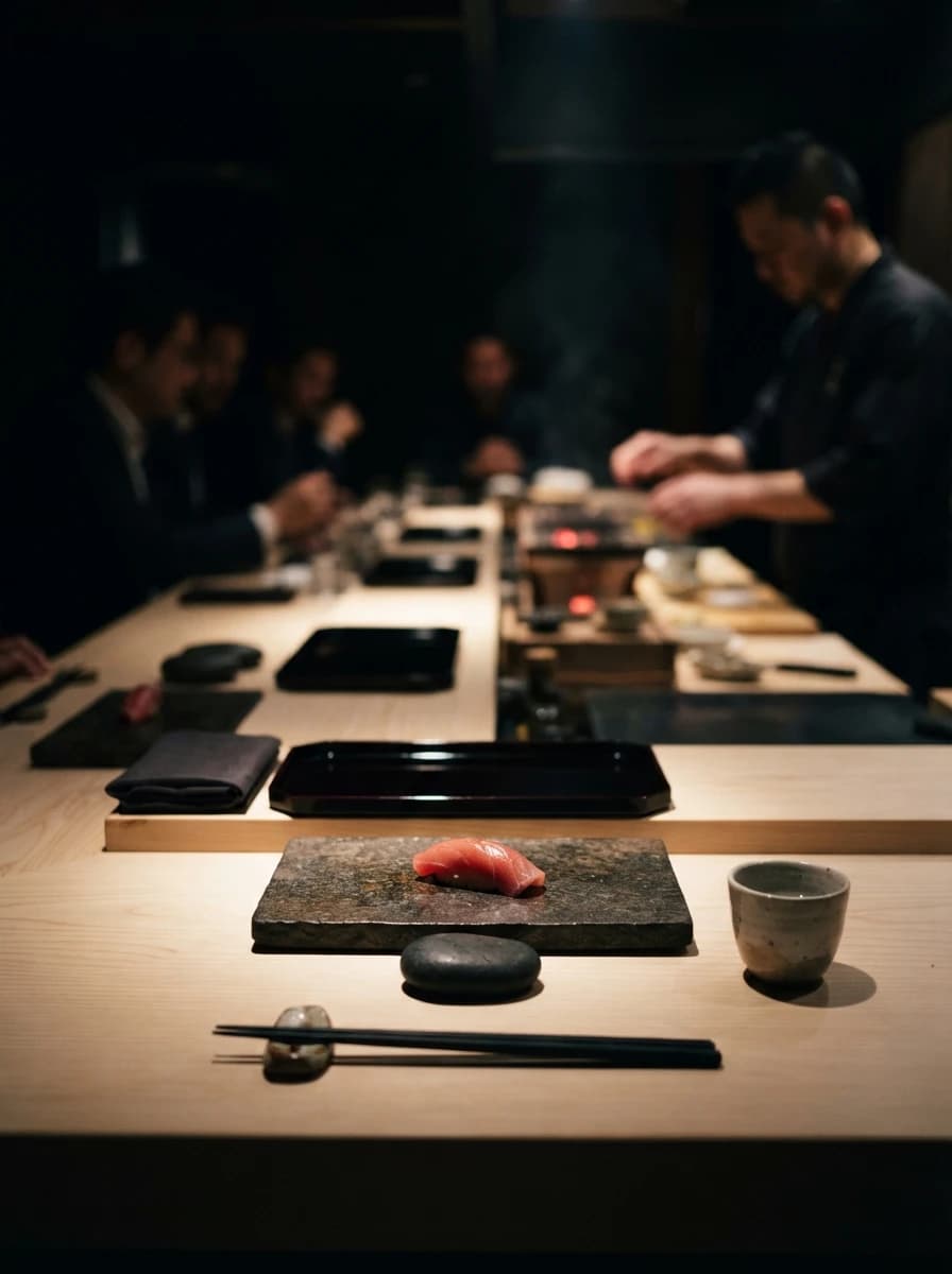 Noir — Fine dining, omakase and dark atmosphere.